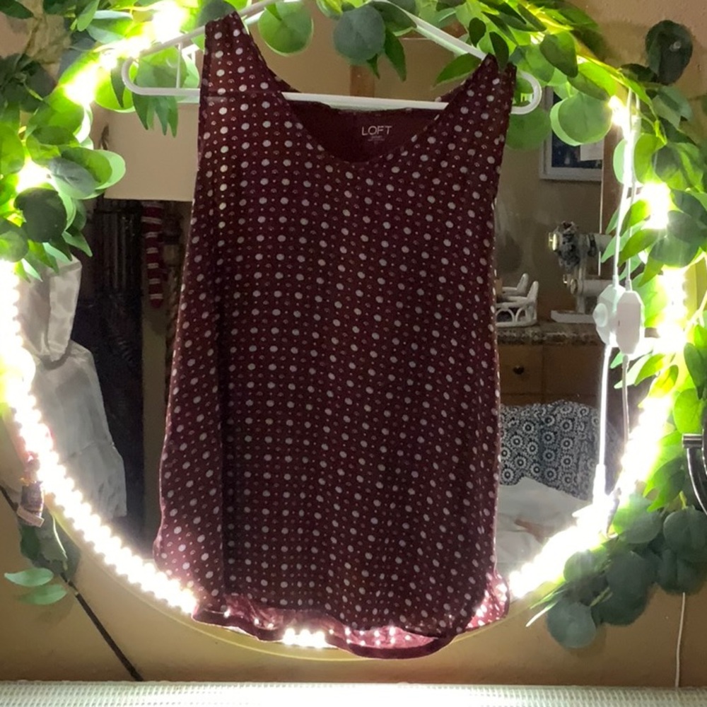 Loft Blouse No sleeves.